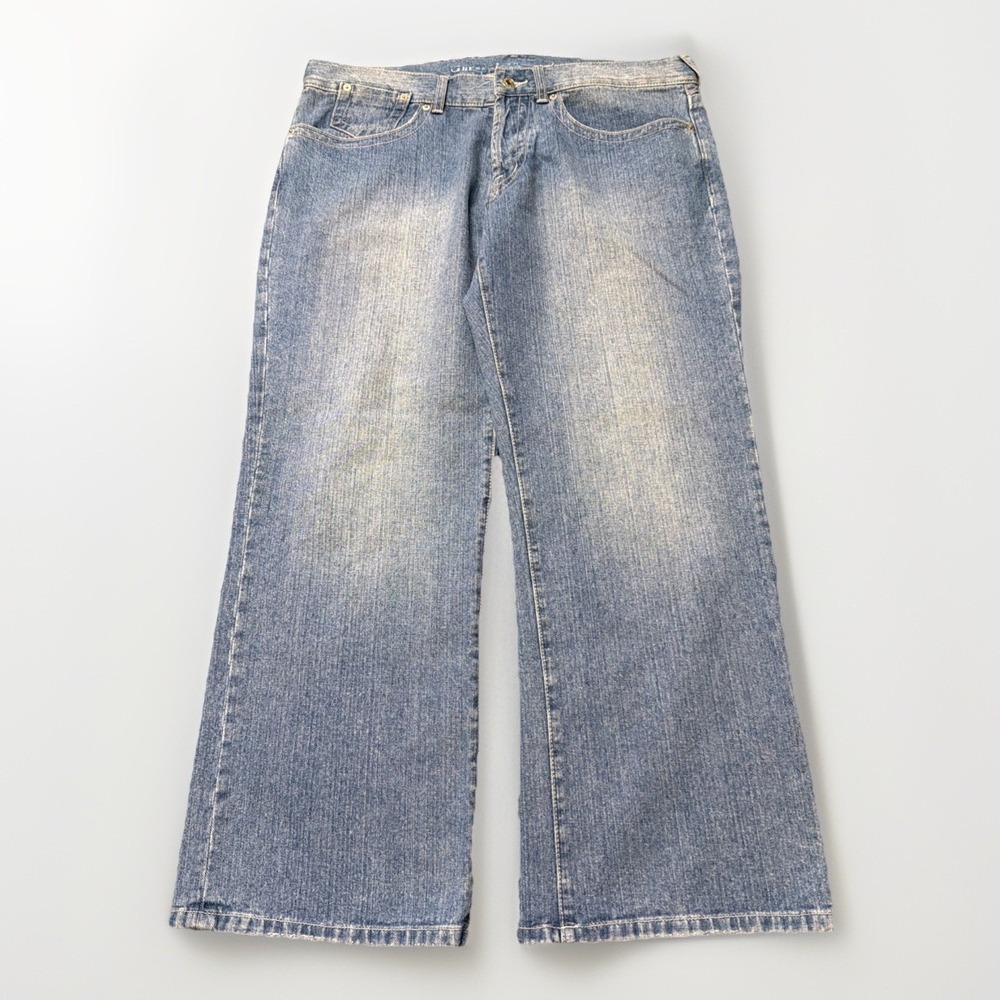 Y2K Baggy Guess Jeans Mens 37x29 ACTUAL Blue Denim Skate Grunge Hip Hop